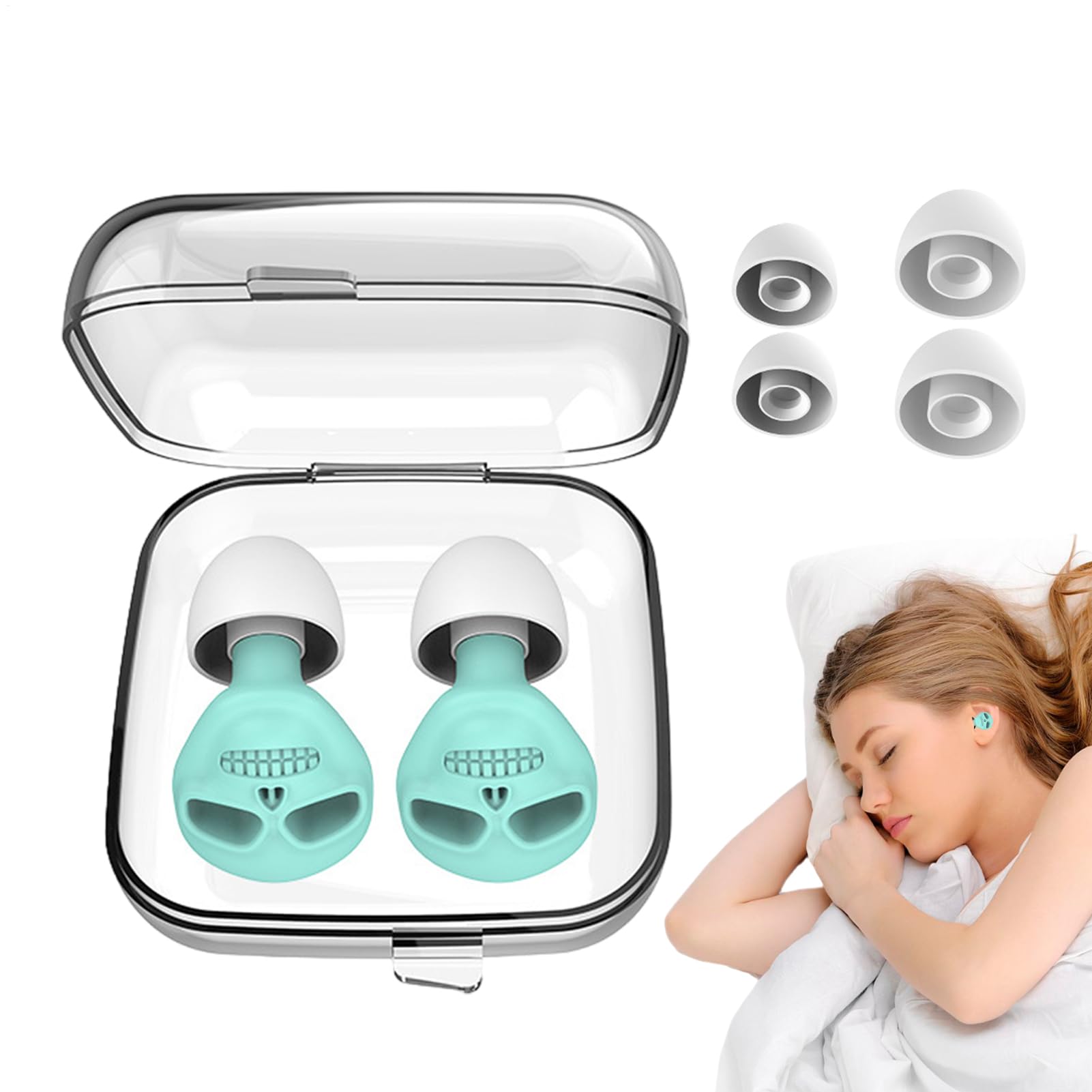  Tapones de cancelación de ruido Plausos para dormir | Earsplugs dormir con diseño de cráneo
| Tapones de silicona Plaus
